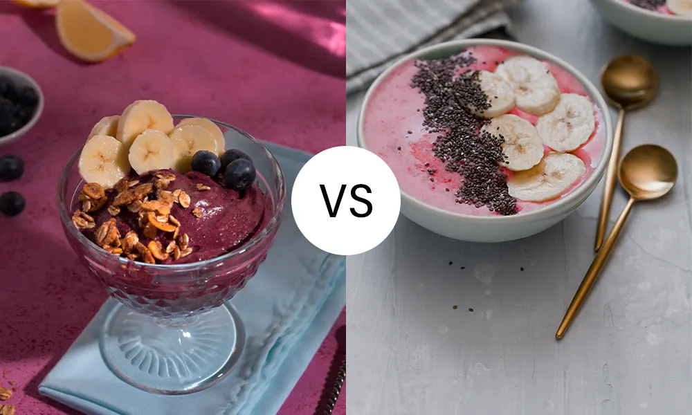 acai yoghurt vs smoothe bowl